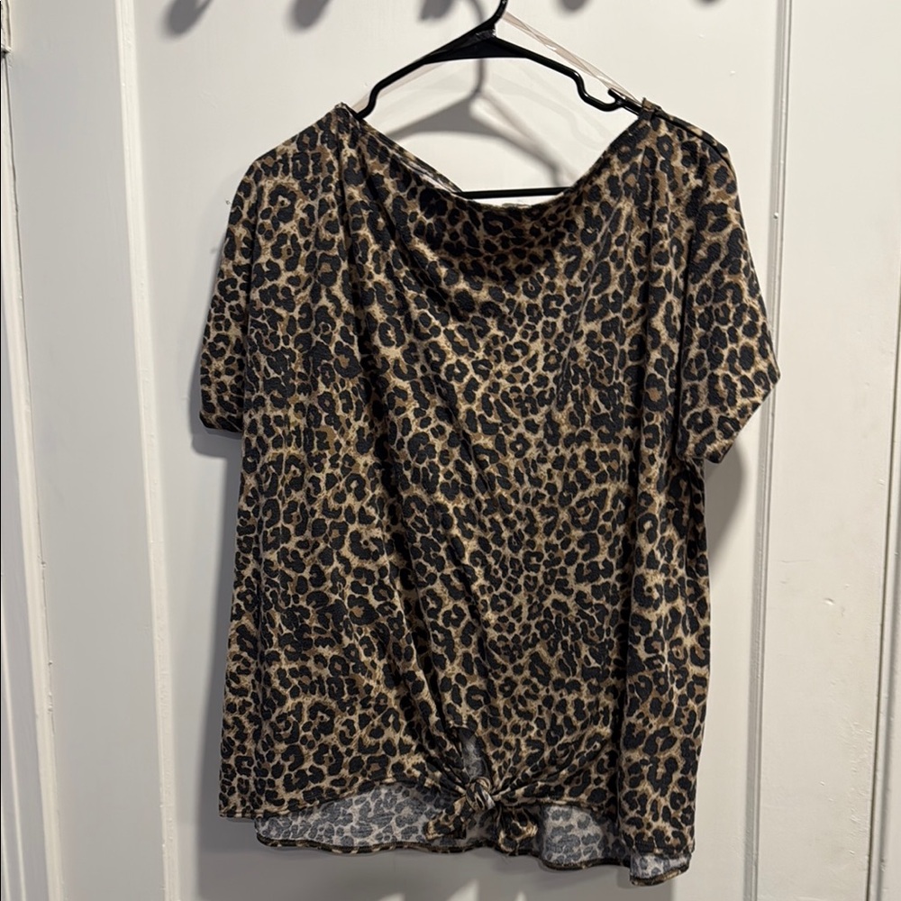 Leopard Print Women's Top